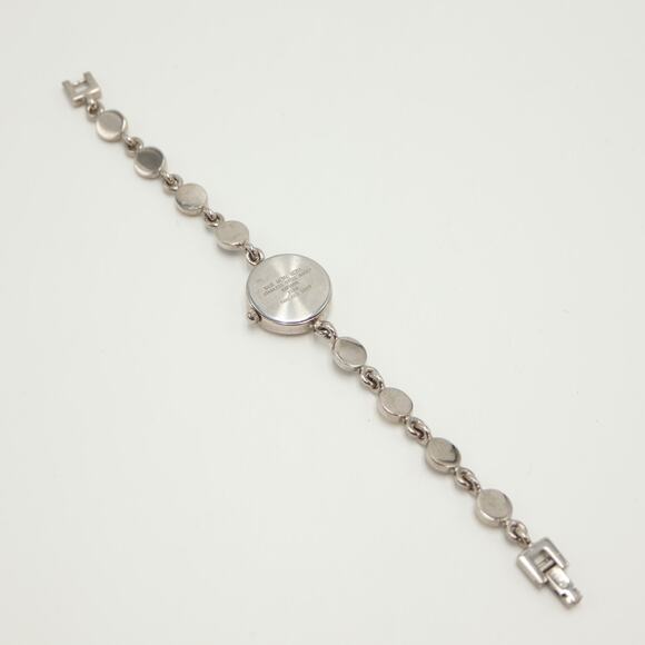 Nine West Womens MOP Petite 20mm Watch Art Deco Dot Bracelet w New Battery - Picture 13 of 14